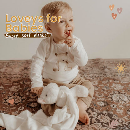 Unicorn Baby Lovey Security Blanket Plush Toy