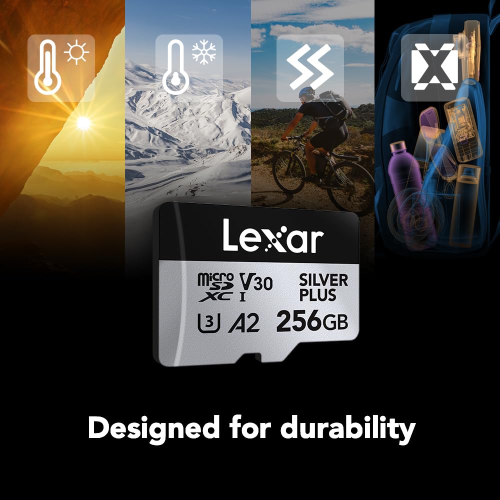 Lexar 256GB microSDXC Card (2-Pack) UHS-I