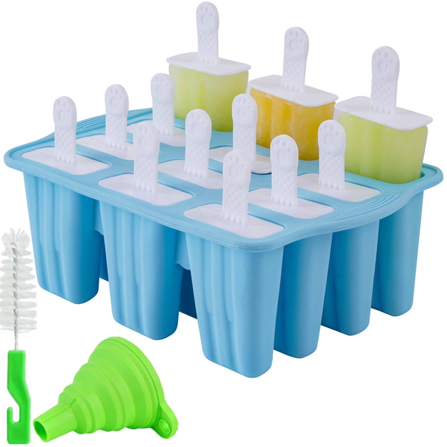 Silicone Popsicle Molds, 9 Reusable Ice Pop Makers