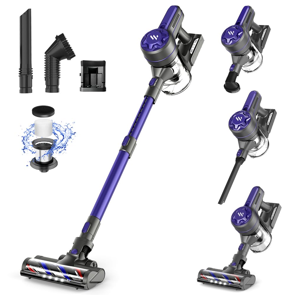 POGAI Cordless Vacuum Cleaner with Powerful Suction