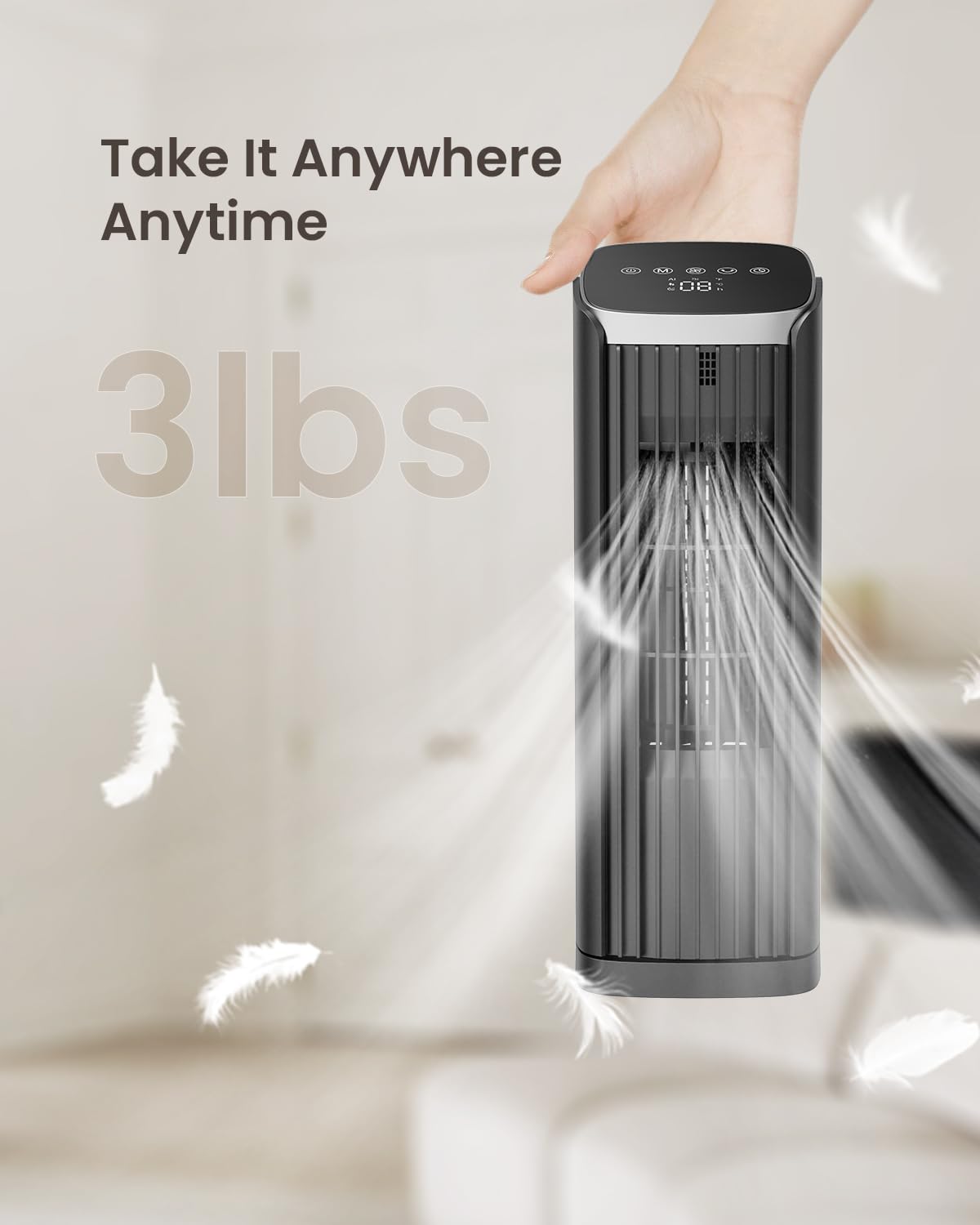 13" Tower Fan with Remote, and 4 Modes