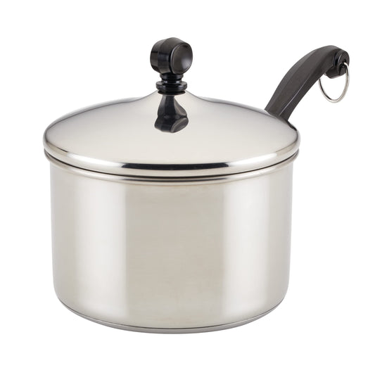 Farberware 3-Quart Stainless Steel Saucepan with Lid