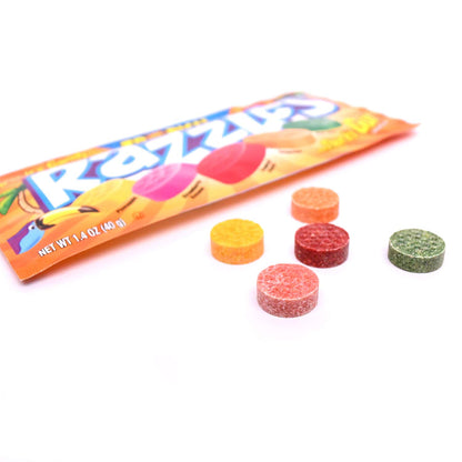Razzles Tropical Flavor Candy/Gum - 24 Pack