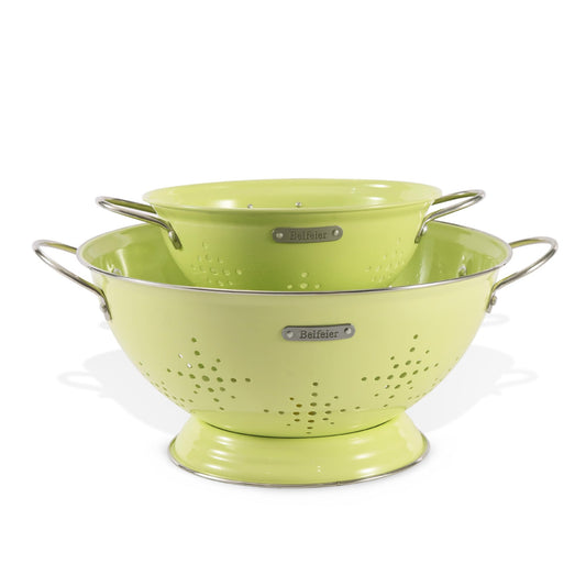 Metal Colander Set with Handles - 2Qt & 6Qt