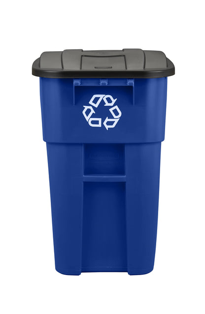 50-Gallon Rubbermaid Heavy-Duty Wheeled Recycling Bin