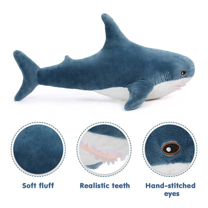 Giant Shark Plush Toy Pillow for Kids 40"