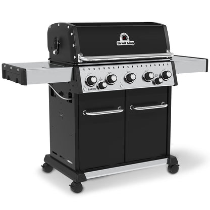 Broil King, Baron 590 Pro, 876244, Liquid Propane (LP), 5-Burner, Silver, Black