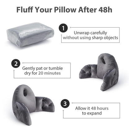 Reading Pillow for Bed with Storage Support