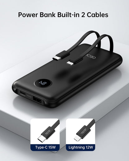 2-Pack 10000mAh Portable Charger with Fast Charging