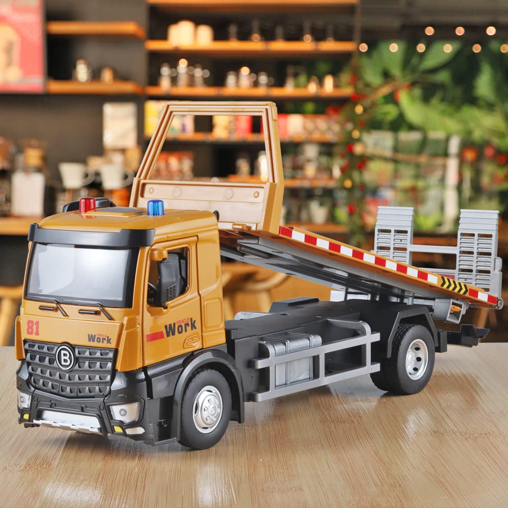 Tow Truck Toy with Sounds and Lights for Boys