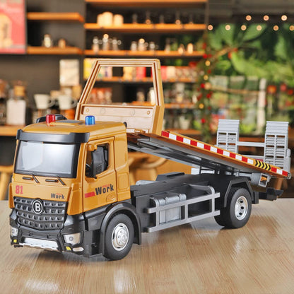 Tow Truck Toy with Sounds and Lights for Boys