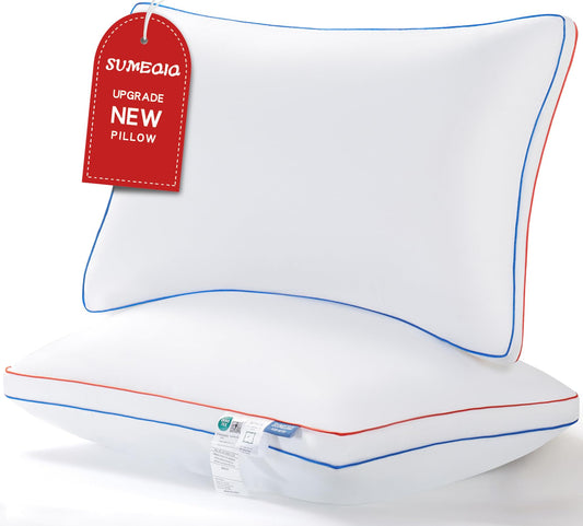 Fluffy Queen Size Pillows Set of 2