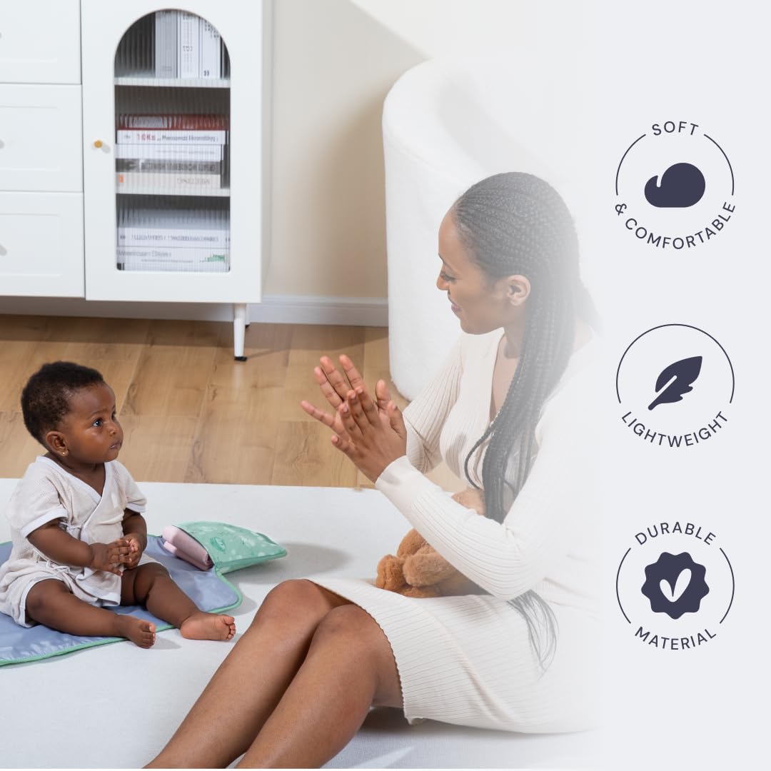 BabbleRoo Portable Baby Changing Pad with Pockets