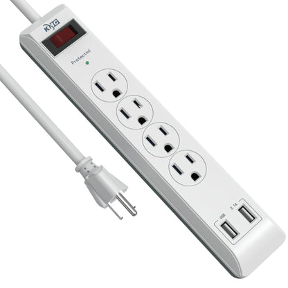 KMC Surge Protector Power Strip with USB Ports