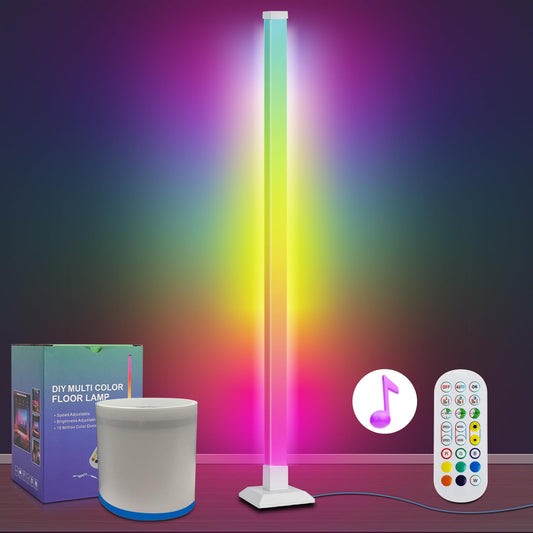 Dimmable RGB Floor Lamp with Remote Control