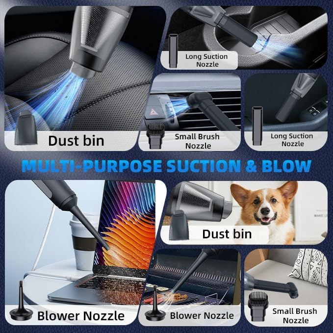 OMO Portable Cordless Handheld Vacuum Cleaner