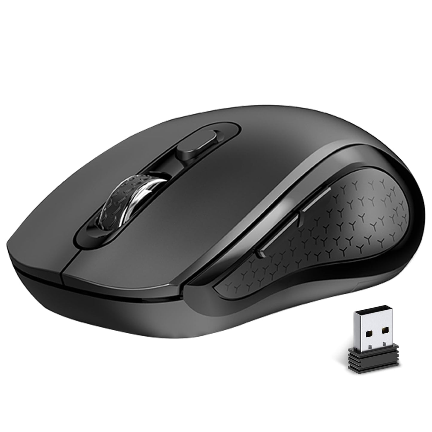 Wireless Ergonomic Mouse with USB Receiver