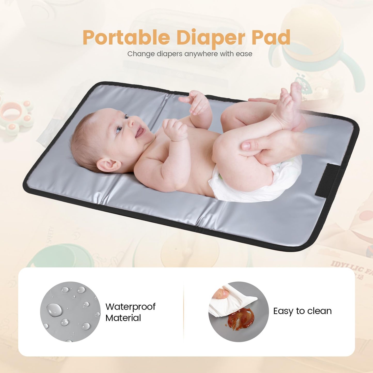 LOVEVOOK Diaper Bag Backpack with Insulated Pockets