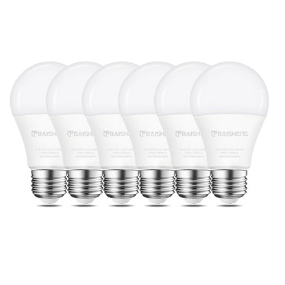 TPBAISHENG 15W LED Light Bulbs 100 Watt Equivalent, No Flicker, 1500 Lumens, 5000K Daylight Super Bright 100 Watt Equivalent Light A19 LED Bulb, Non-Dimmable, E26, CRI 85+, 30000+ Hours (6, 5000K)