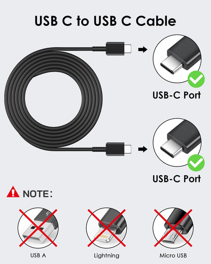 2 Pack 25W USB C Fast Charger For Galaxy