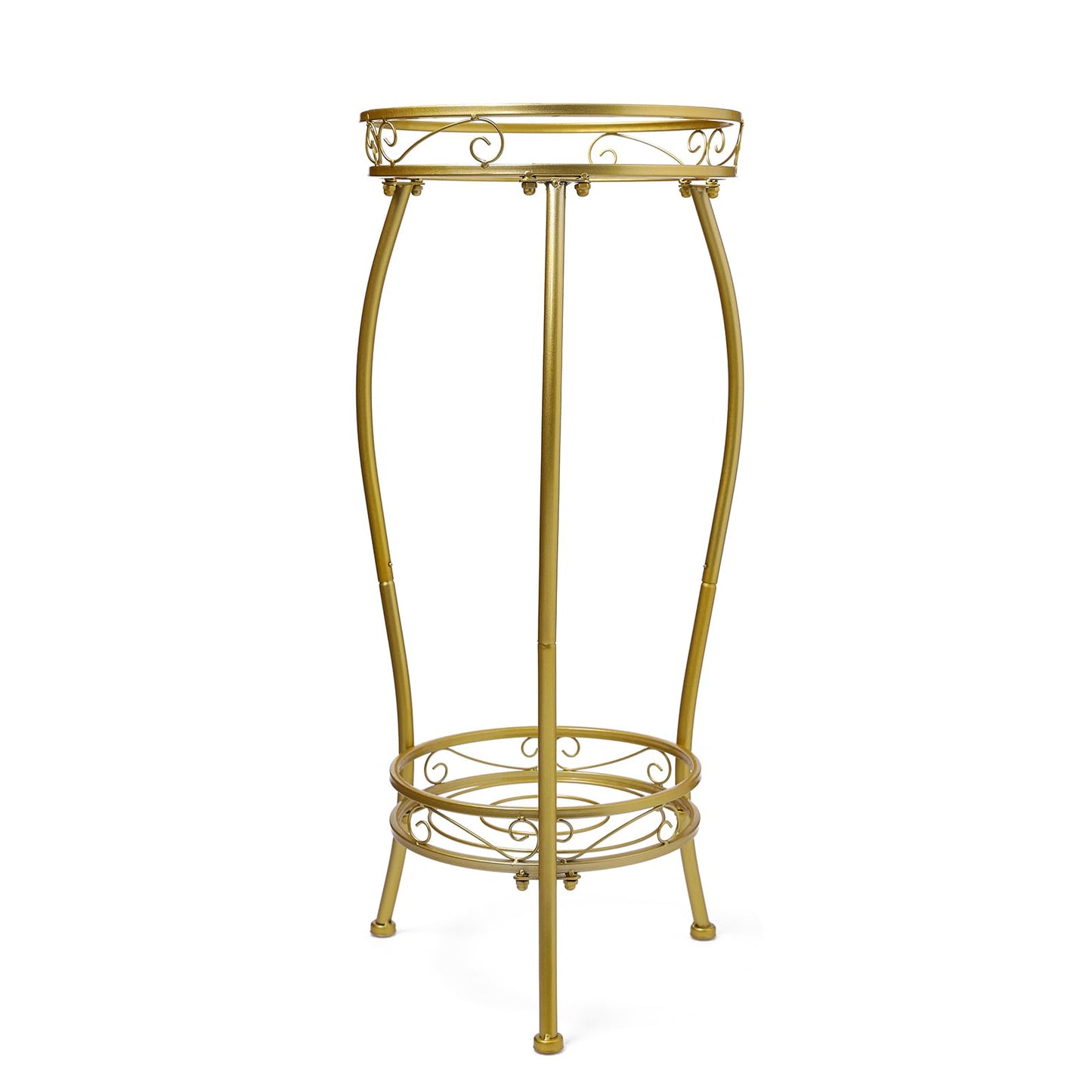 Tall Black Metal Plant Stand for Indoor/Outdoor