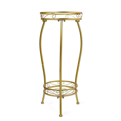 Tall Black Metal Plant Stand for Indoor/Outdoor