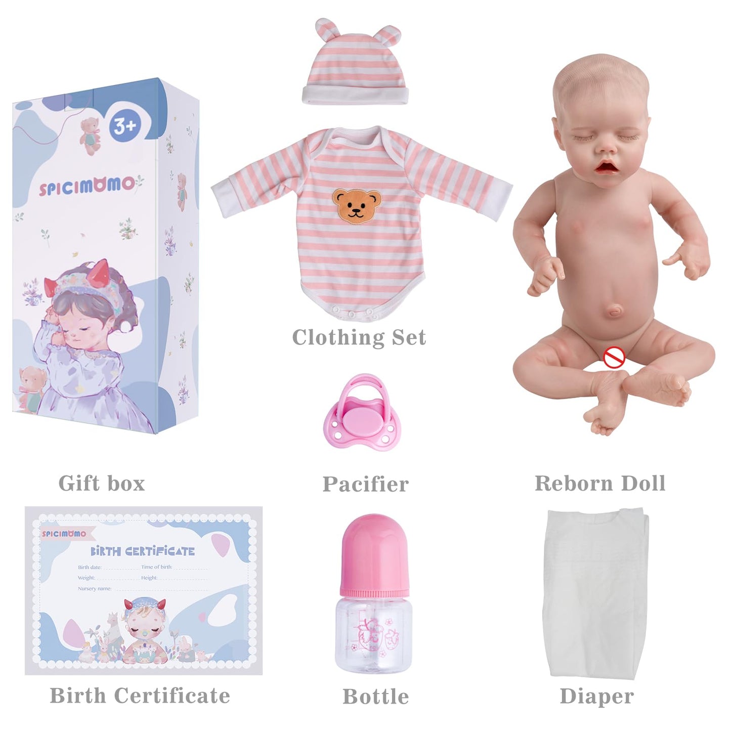 18-Inch Lifelike Reborn Baby Doll