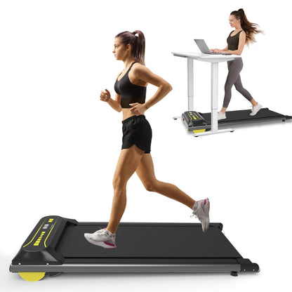 Walking Pad Running Machine Walking Machine for Home Under Desk Treadmill with LED Display and 12 Preset Programs 2.25HP Portable Treadmill Jogging Machine for Office Small Space by FANOFUN