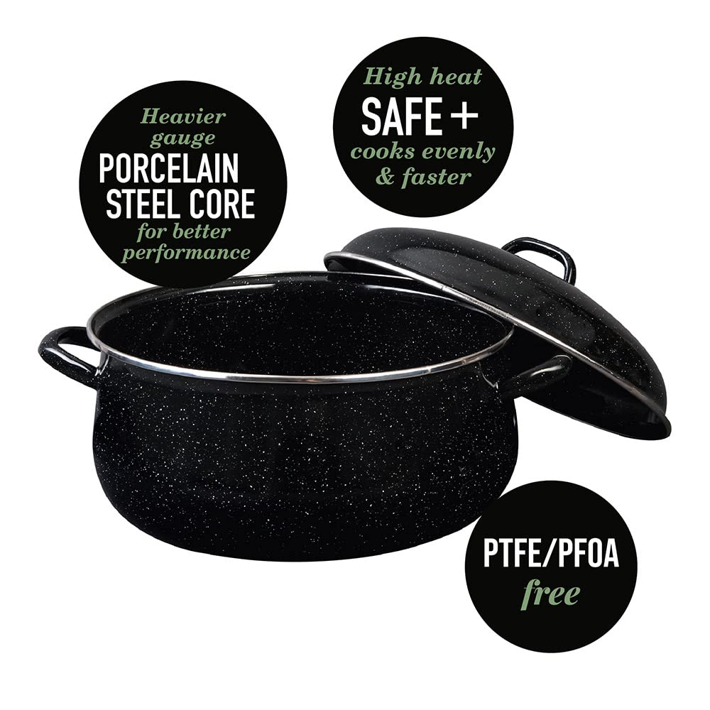 9.5 Qt Granite Ware Dutch Oven with Lid