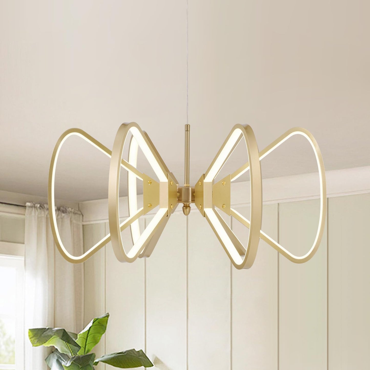 Rotatable LED Chandelier 6-Light Pendant Fixture