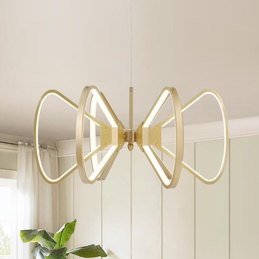 Rotatable LED Chandelier 6-Light Pendant Fixture