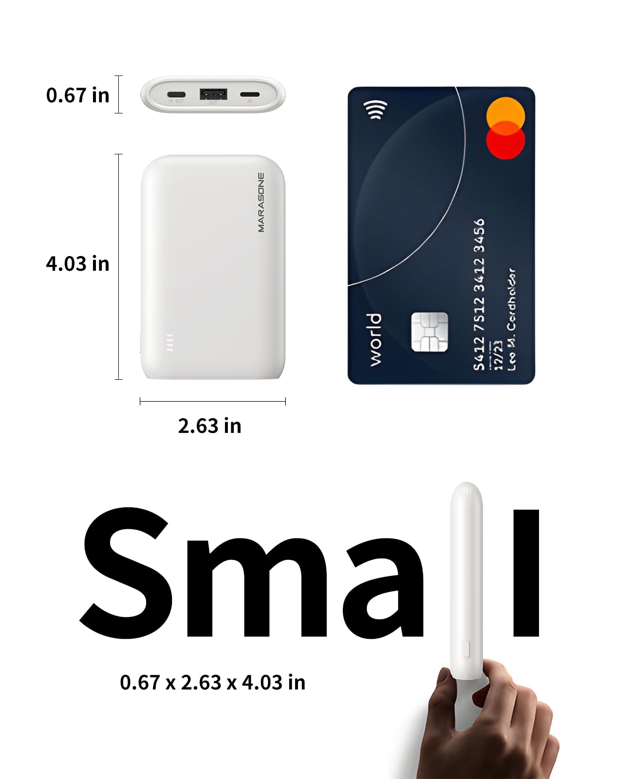 10000mAh Marasone PD Fast Power Bank