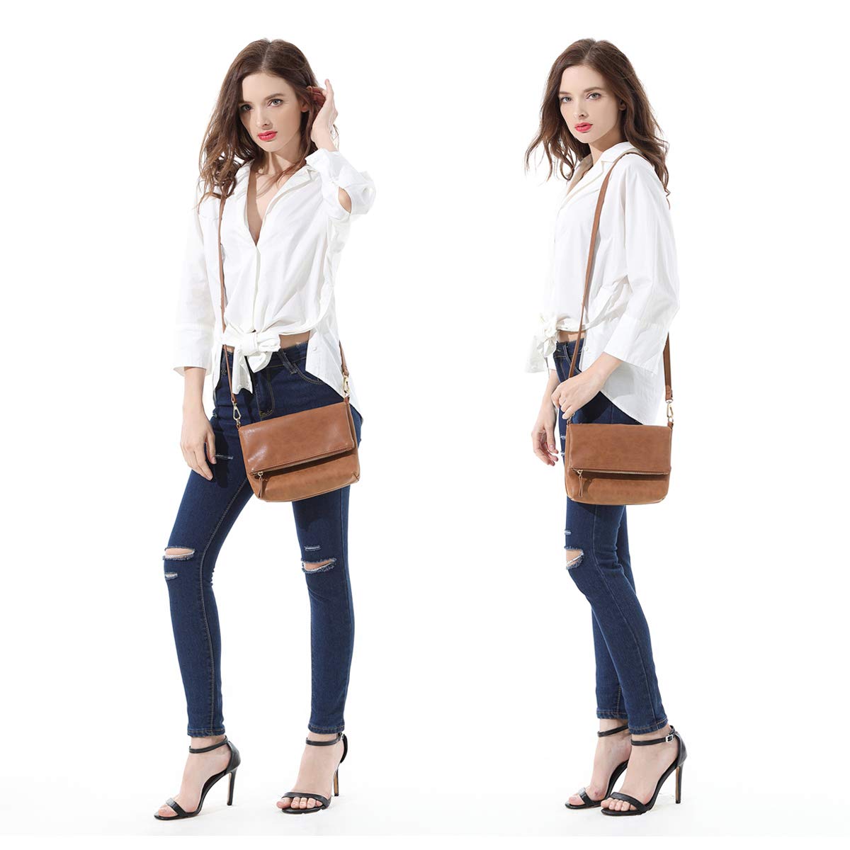 Gladdon Small Brown Crossbody Purse for Women