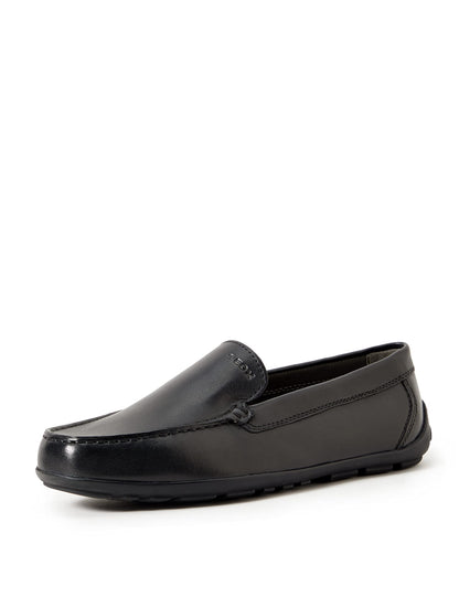 Geox New Fast BOY 2 Moccasin, Newfastboy 2-Black, 12 Little Kid
