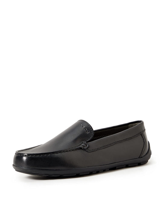 Geox New Fast BOY 2 Moccasin, Newfastboy 2-Black, 12 Little Kid
