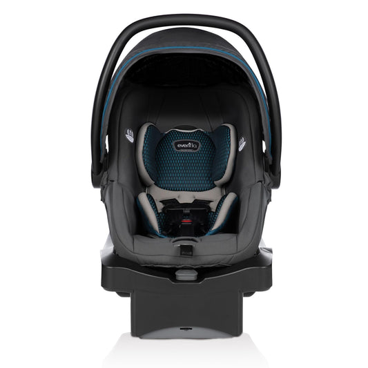 Evenflo LiteMax DLX Infant Car Seat with FreeFlow Fabric, SafeZone and Load Leg Base