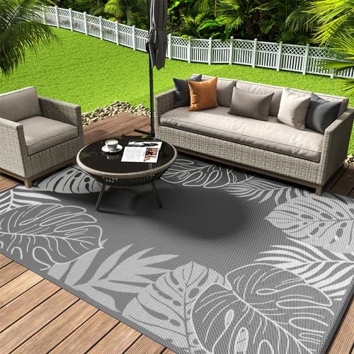 5x8 Reversible Waterproof Outdoor Patio Rug Carpet