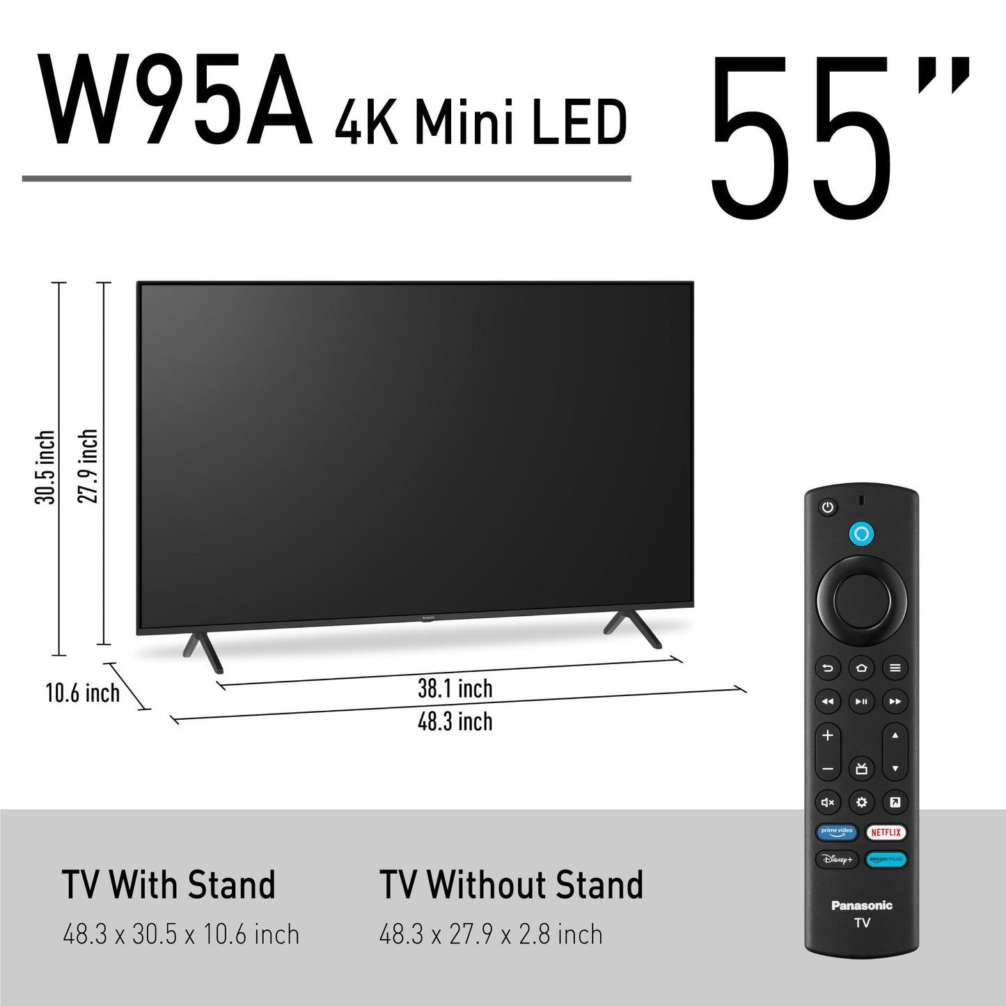 55-inch Panasonic Mini LED 4K Smart TV