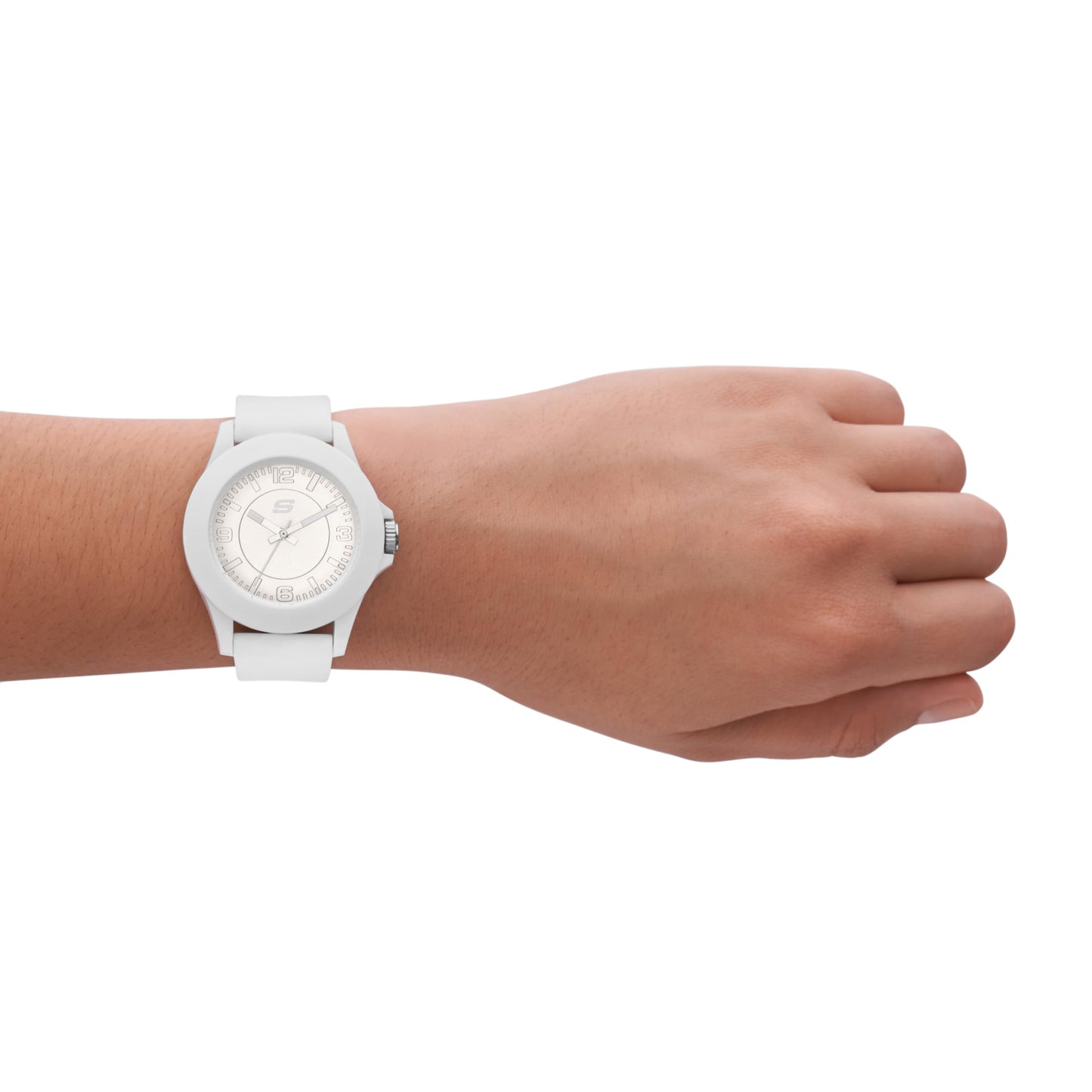 Skechers Women's Quartz Three-Hand Watch, White