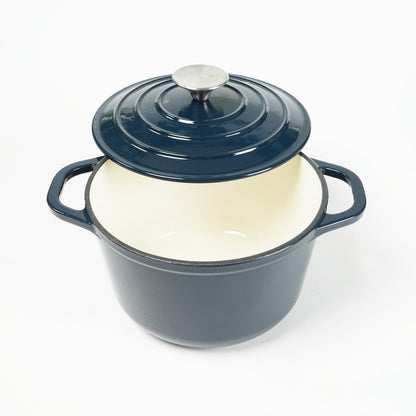 HAWOK 3 Quart Enameled Cast Iron Dutch Oven