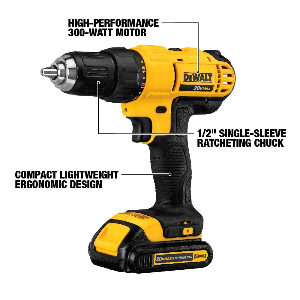 DEWALT 20V MAX 4-Tool Cordless Power Kit