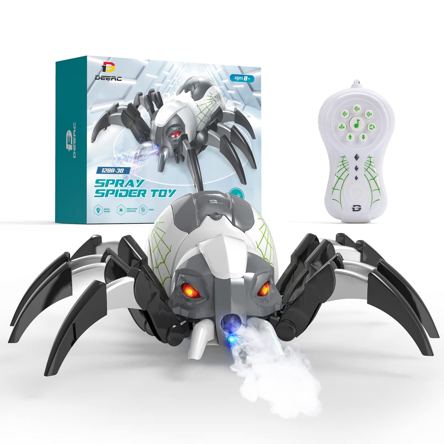 DEERC Remote Control Spider Robot Toy for Kids