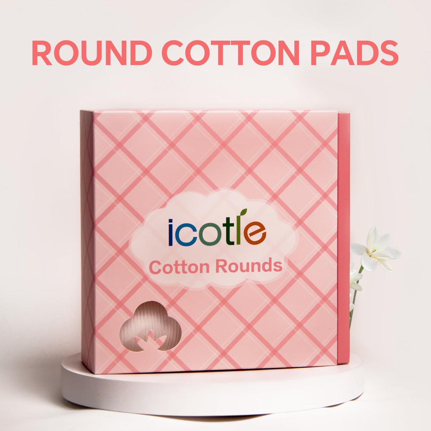 210 Pack ICOTLE Lint-Free Makeup Remover Pads