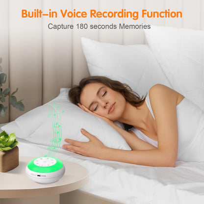 XYNGU White Noise Sound Machine with Night Light