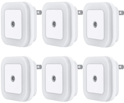 LED Night Light with Dusk to Dawn Sensor 6-Pack