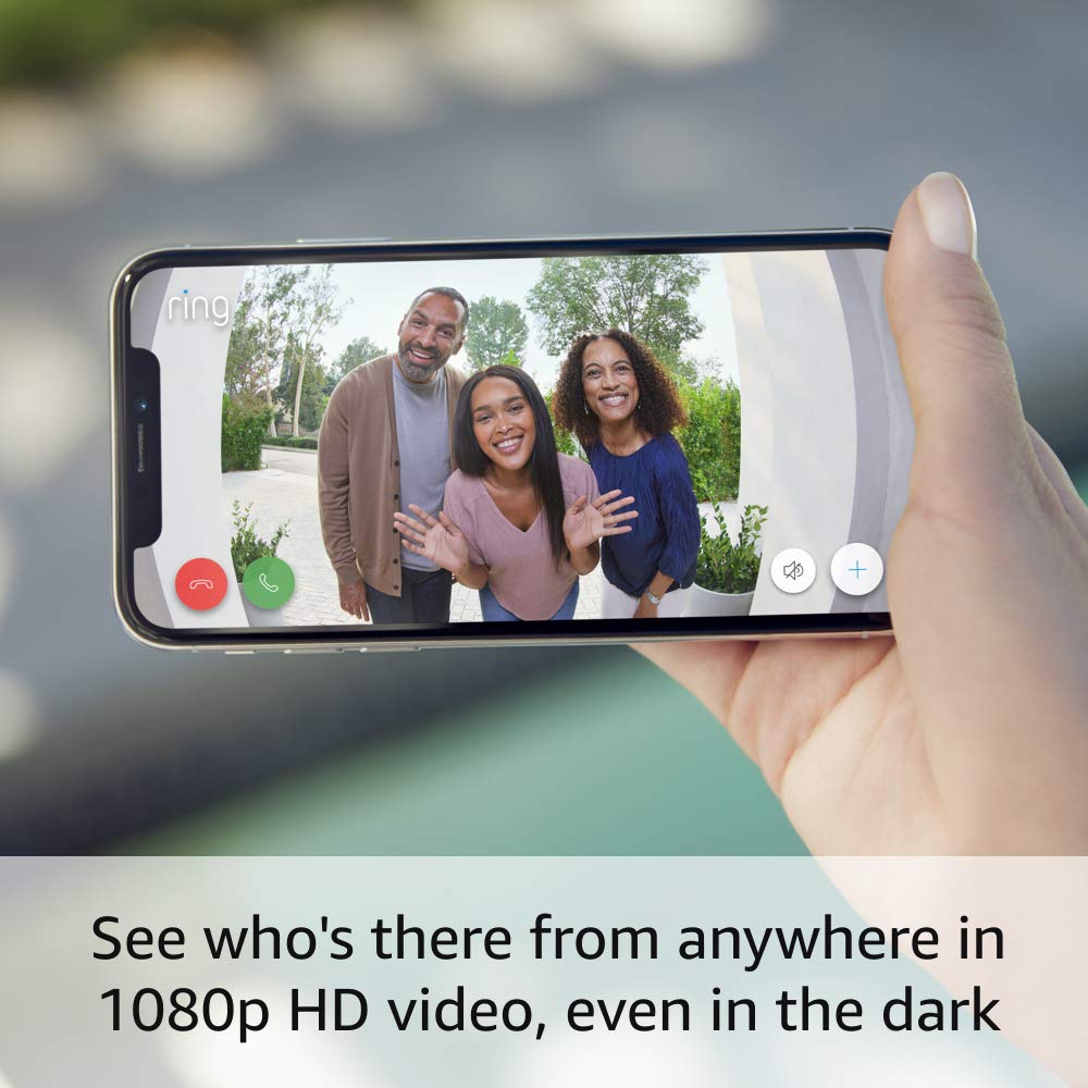 Ring Wired Video Doorbell Plus with Security Features