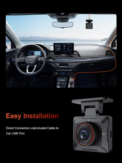 1080P WiFi Dash Cam with Night Vision