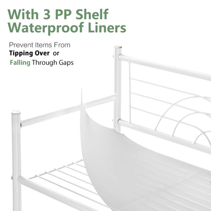 3-Tier Metal Freestanding Storage Shelf