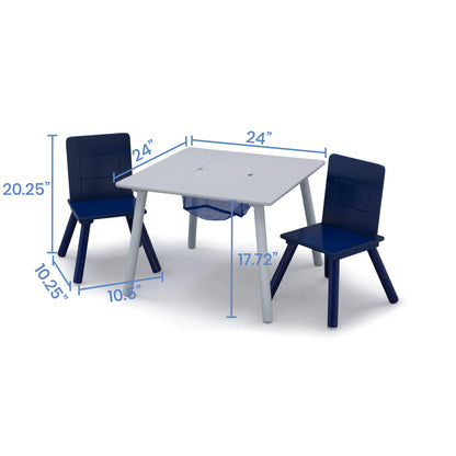 Kids Table and Chair Set with Storage - Delta Children