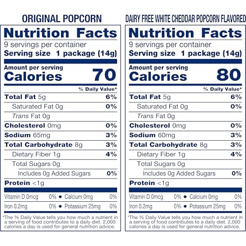 18 Packs SkinnyPop White Original And Cheddar Cheese Popcorn